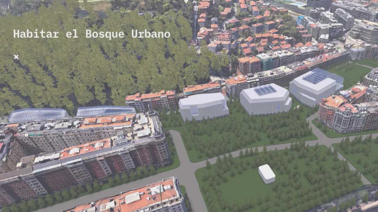 El proyecto 'Habitar el bosque urbano' prevé 480 viviendas y equipamiento deportivo en la Playa de Vías de Easo-Amara en Donostia

