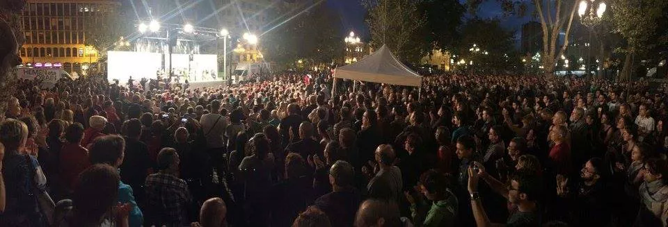 EH Bilduren kanpaina hasierkao ekitaldia, Bilbon. Efe