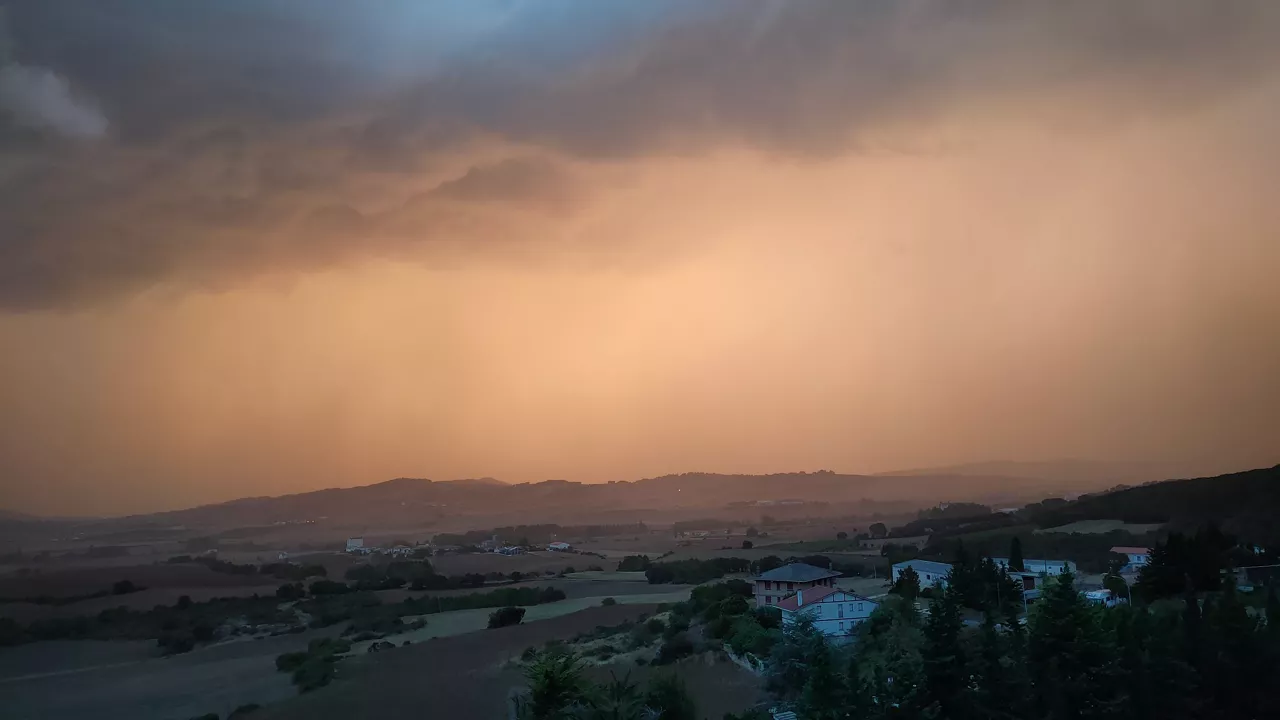 Una fuerte tormenta en Navarra. Foto de archivo: EITB