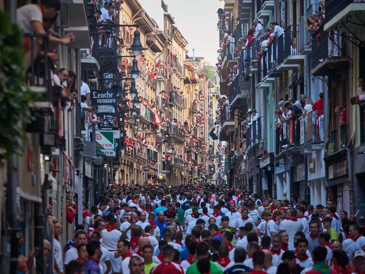 ENCIERRO NEUTRO entzierroa iruñea pamplona estafeta sanfermines sanferminak