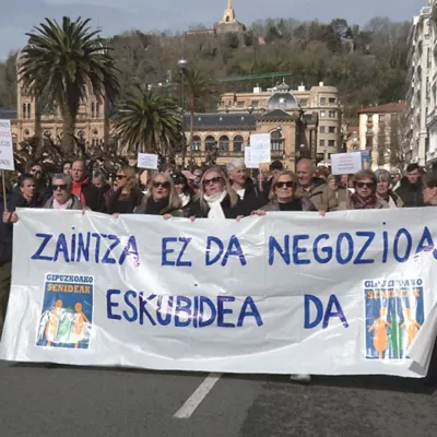 Familiares de usuarios de las residencias de Gipuzkoa denuncian las consecuencias de la huelga