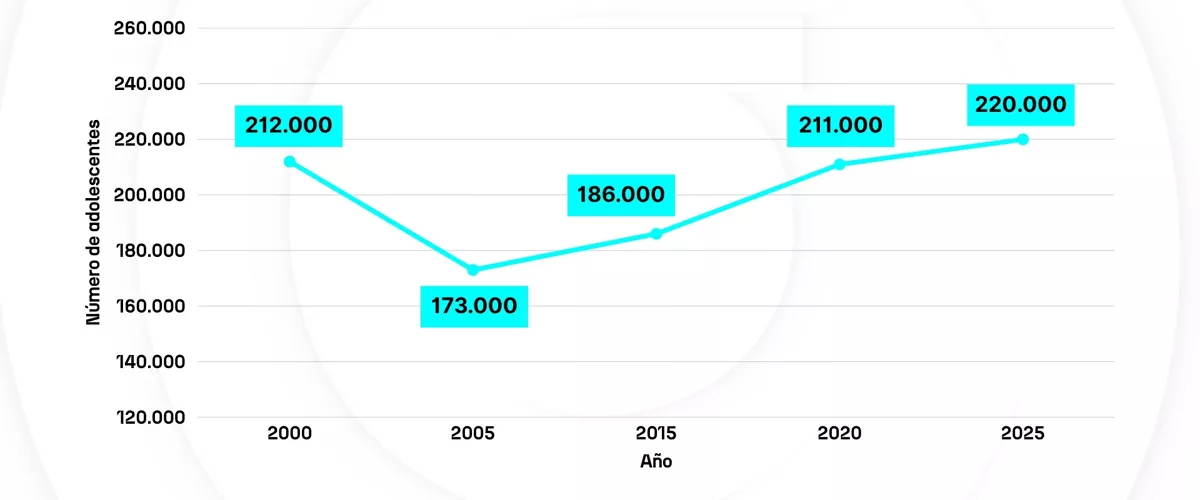 Nerabe kopuruaren bilakaera - ES