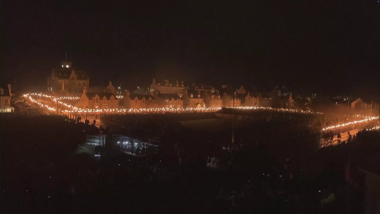 Festival vikingo en Escocia