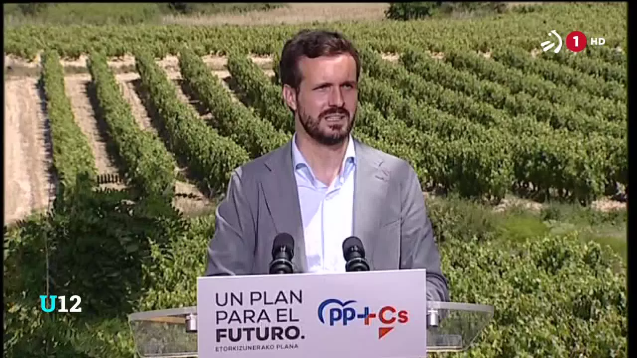 Gainerako alderdiei Euskadi hondoratzea leporatu diete Casado eta Iturgaizek, eta argi utzi dute euren helburua ez dela autodeterminazioa.