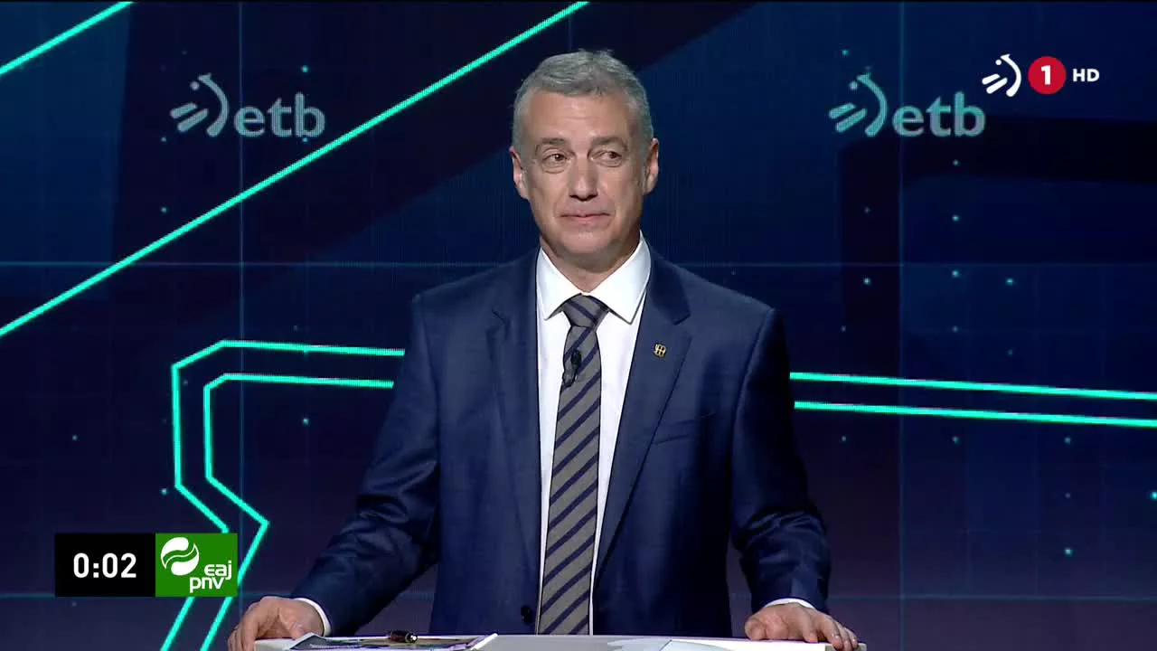 Iñigo Urkulluren (EAJ) azken mezua, ETB1eko hauteskunde debatean.