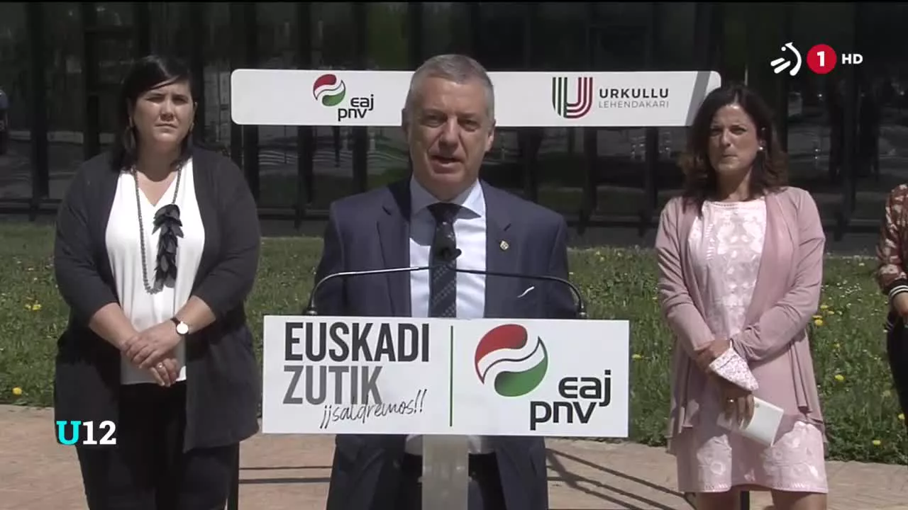 Gasteizen egindako ekitaldian, Iñigo Urkulluk gogoratu du EAJk gazteen enplegurako programa bat duela.