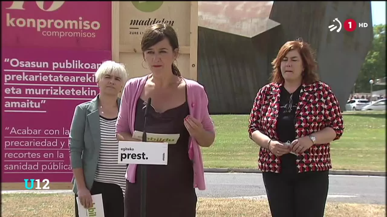 Rebeca Ubera Gipuzkoako hautagaiak salatu du du osasun arloko inbertsioa jaitsi egin dela Urkulluren agintaldietan.