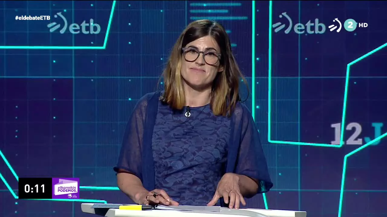 Este ha sido el mensaje final en el debate electoral de la candidata de Elkarrekin Podemos, Miren Gorrotxategi.