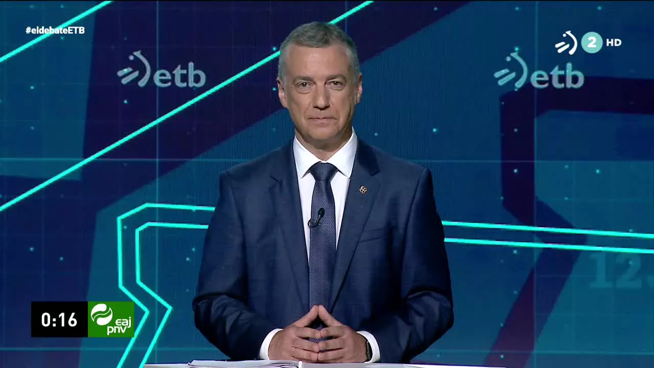 Este ha sido el mensaje final en el debate electoral del candidato del PNV, Iñigo Urkullu.
