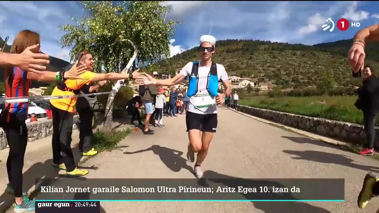 Kilian Jornet kataluniarrak irabazi du larunbat honetan Salomon Ultra Pirineu proba, 10 ordu, 24 minutu eta 44 segundoko denbora eginda. Aritz Egea urretxuarra hamargarren postuan helmugaratu da 11:27:15eko denborarekin, garailearengandik ordubete eta bi minutura.