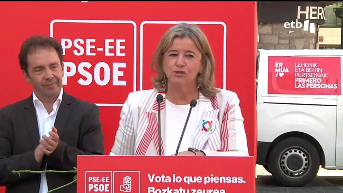 En un acto junto a la candidata a la Alcaldía de Ermua, Laespada ha destacado la importancia de votar a los socialistas.