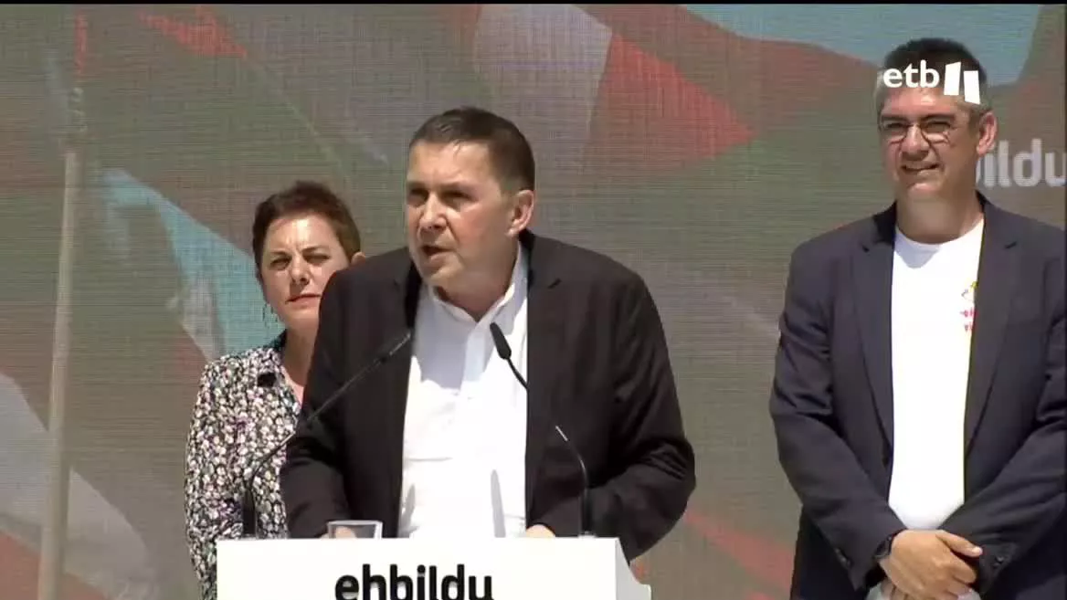 Euskal Herria Bildu quiere levantar el símbolo de la esperanza ante el miedo y la desesperación. Según Otegi, EH Bildu es la única opción a la izquierda del PSOE en Euskal Herria. Asimismo, la coalición abertzale quiere demostrar que el Estado español es plurinacional.