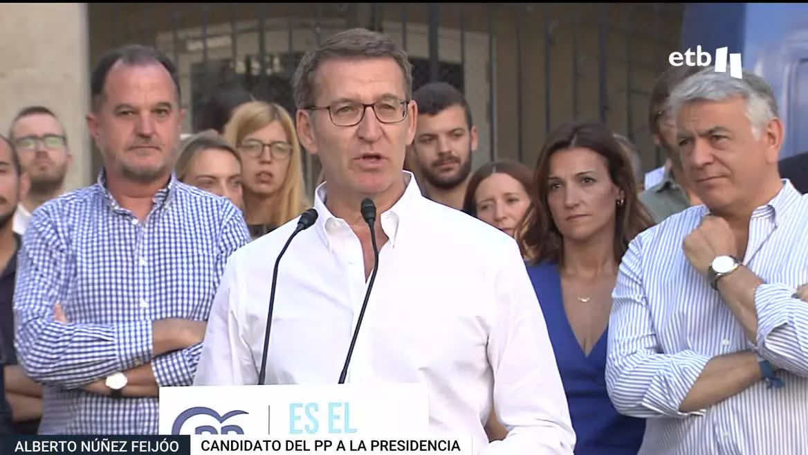 "Alberto Núñez Feijoo ha defendido que siempre que hay una crisis en España llega el PP para resolverlo, y ha criticado la ""deuda que va a dejar"" el Gobierno de Pedro Sánchez. Carlos Iturgaiz, presidente del PP Vasco, ha prometido que trabajarán desde la moderación y desde el centro."