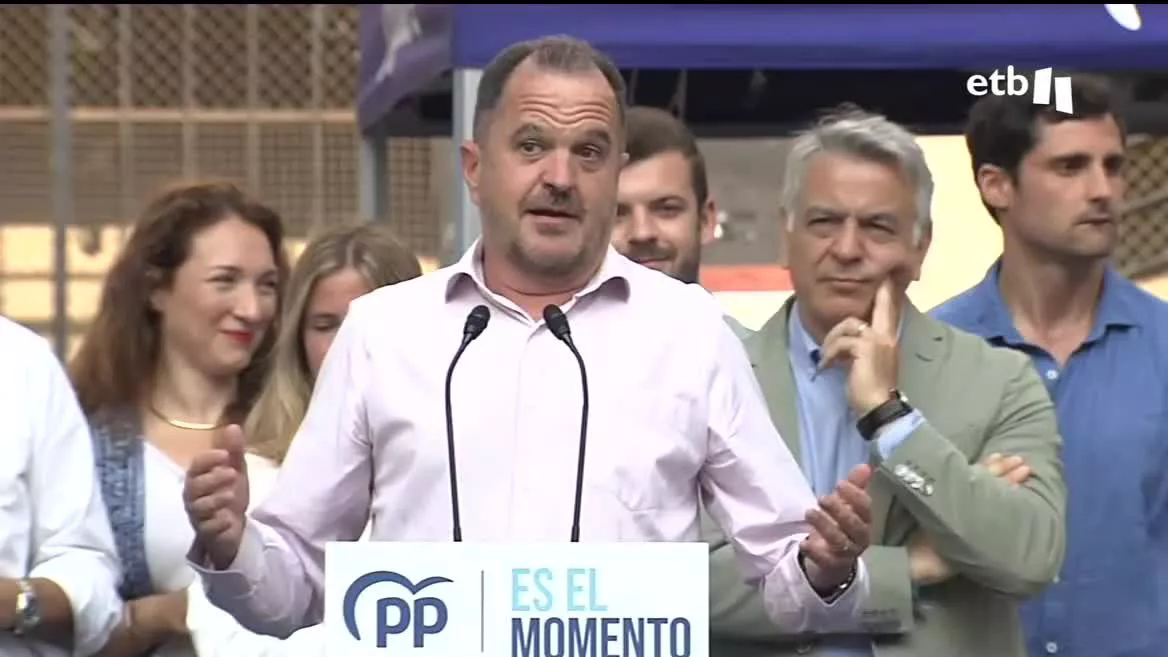 El presidente del Partido Popular en el País Vasco ha realizado estas declaraciones en el acto de cierre de campaña del PP en Euskadi, celebrado este viernes en Vitoria-Gasteiz.