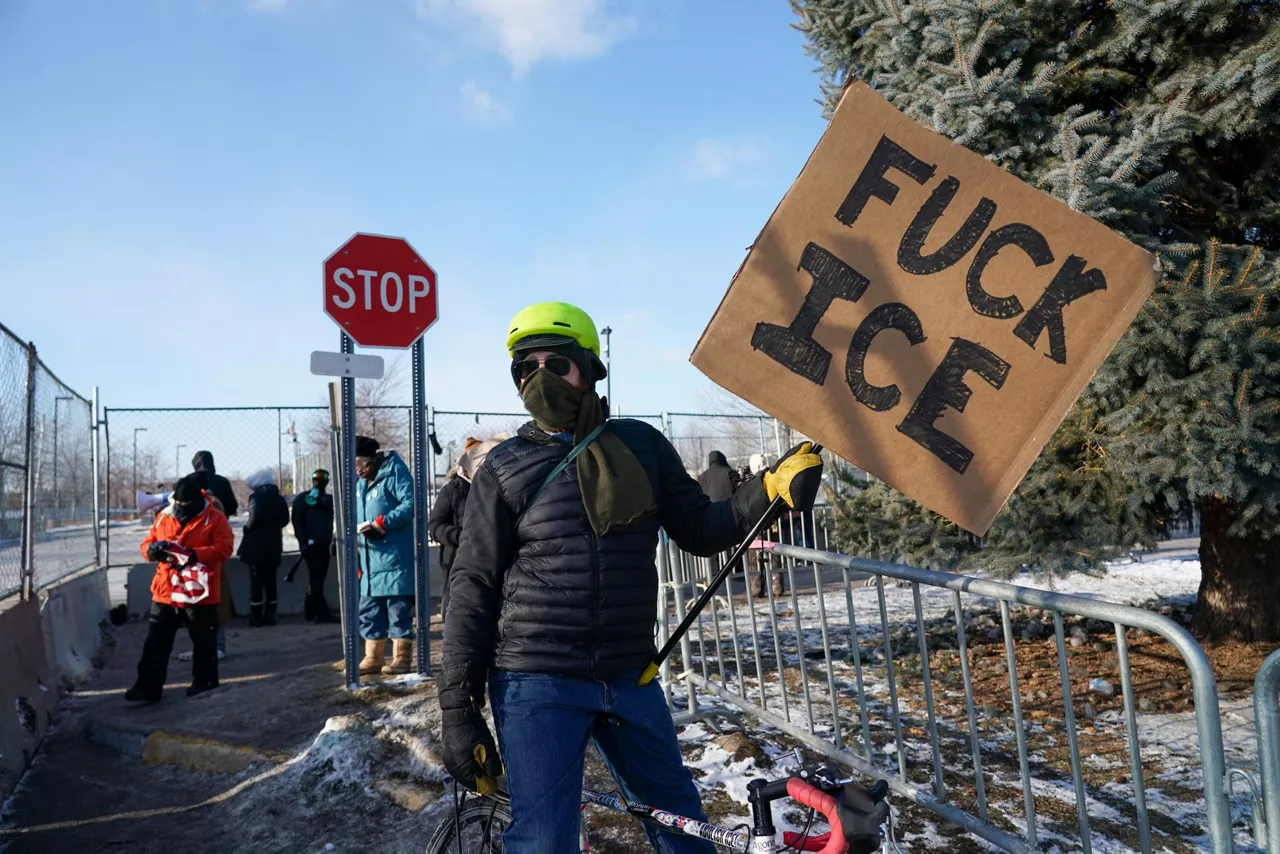 Protestas con el ICE en Minneapolis. Foto: EFE