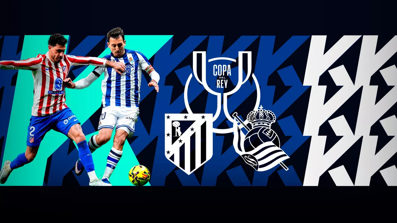 Futbola Kopako finala Atletico Madril Reala