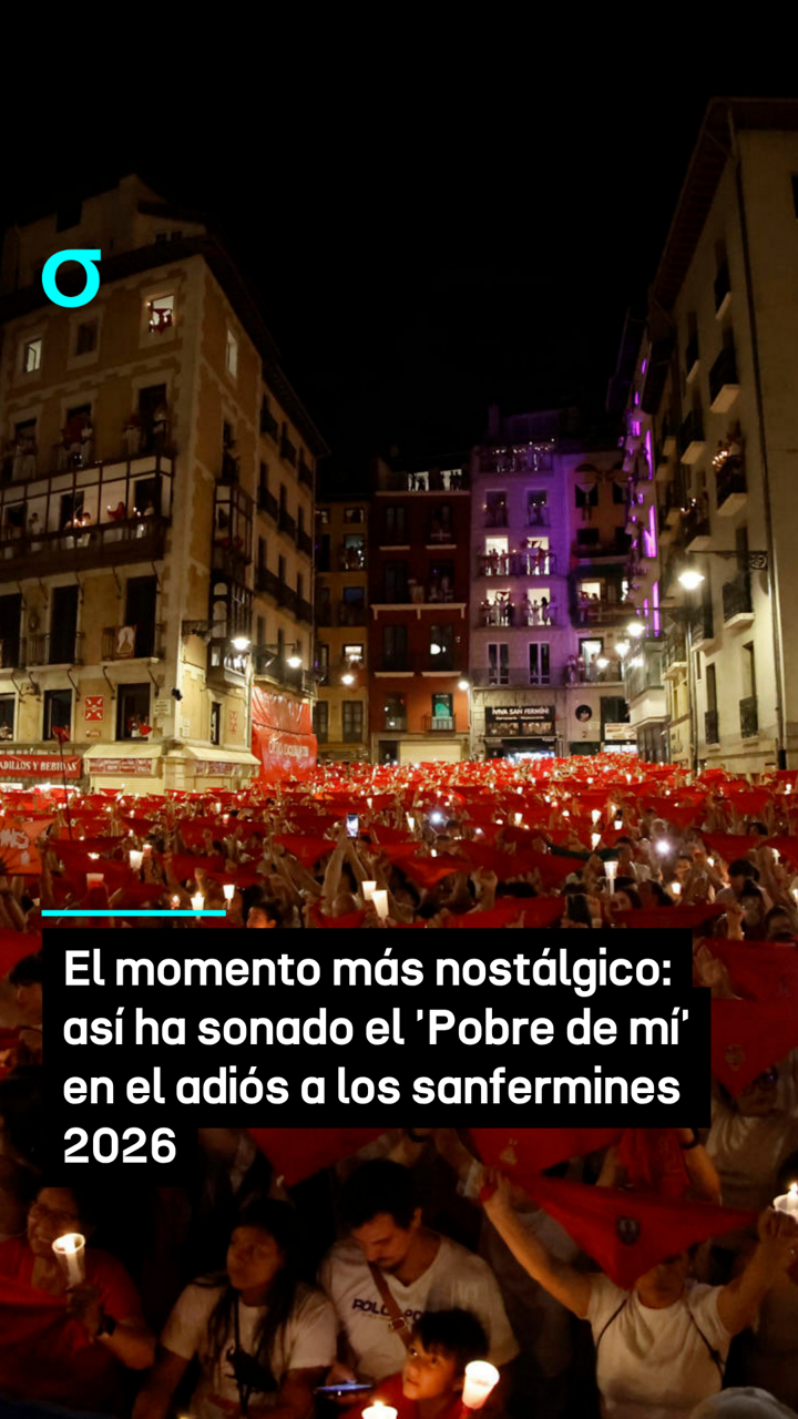 El momento más nostálgico: así ha sonado el 'Pobre de mí' en el adiós a los sanfermines 2026