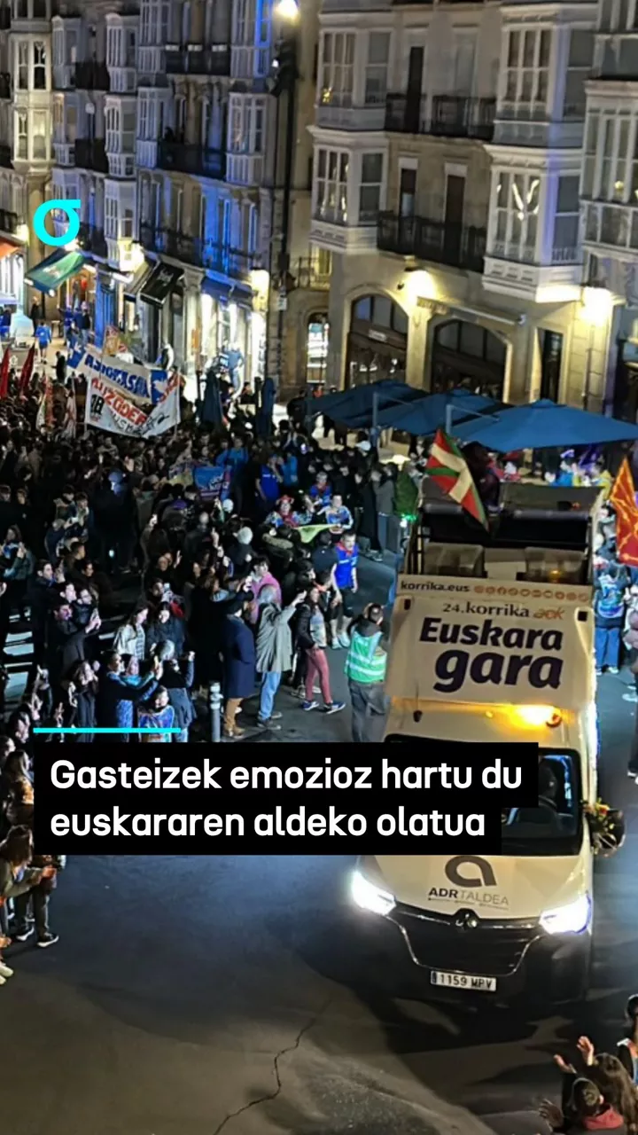 Gasteizek emozioz hartu du euskararen aldeko olatua