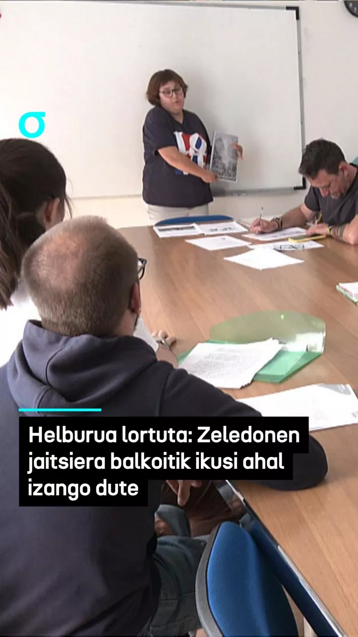 Helburua lortuta: Zeledonen jaitsiera balkoitik ikusi ahal izango dute