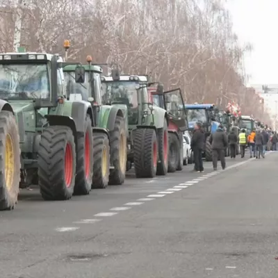 Traktoreen protesta Gasteizen