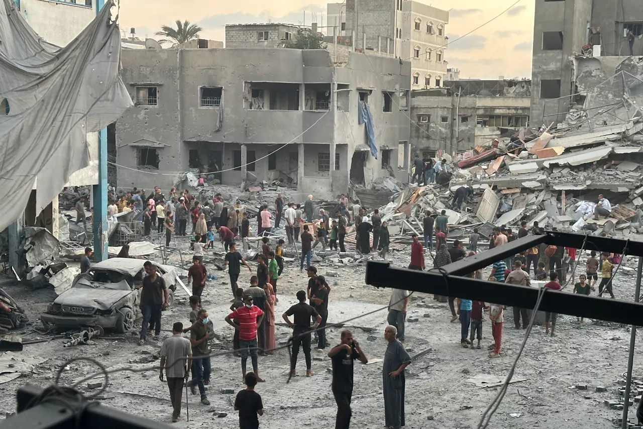 Bombardements sur la bande de Gaza. Photo : Europa Press
