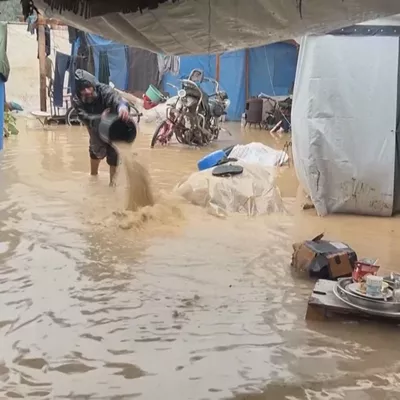 Gutxienez zortzi pertsona hil dira Gazan uholdeek eragindako hipotermien ondorioz