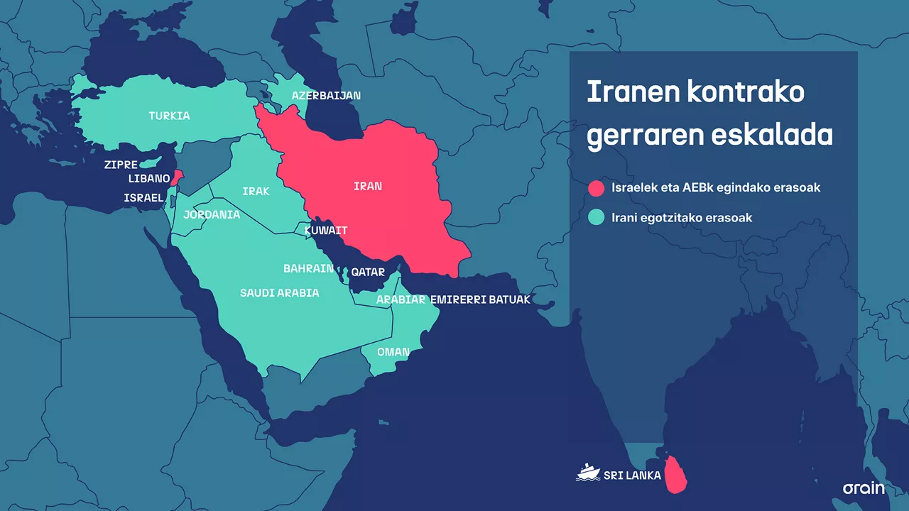 Gerraren eskaladaren mapa