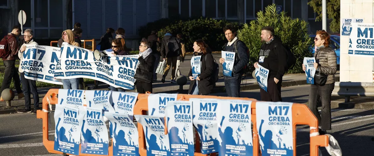 greba orokorra M17 Leioa huelga general