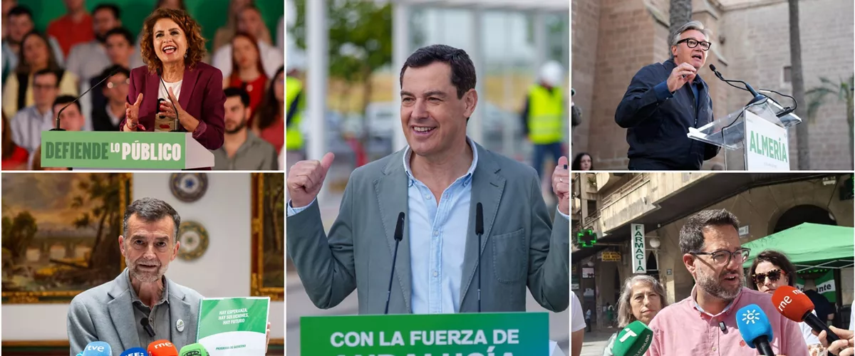andalucia cadidatos andaluzia hautagaiak juanma moreno maria jesus montero manuel gavira antonio maillo jose ignacio garcia
