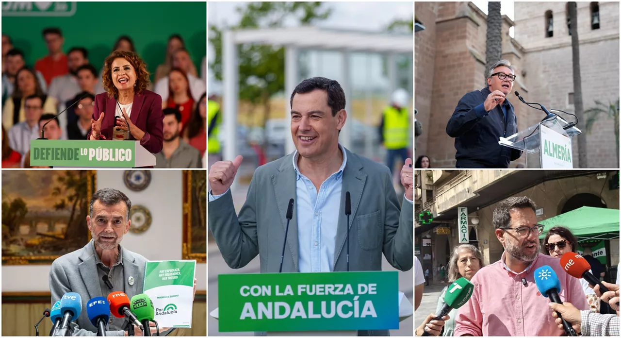 andalucia cadidatos andaluzia hautagaiak juanma moreno maria jesus montero manuel gavira antonio maillo jose ignacio garcia