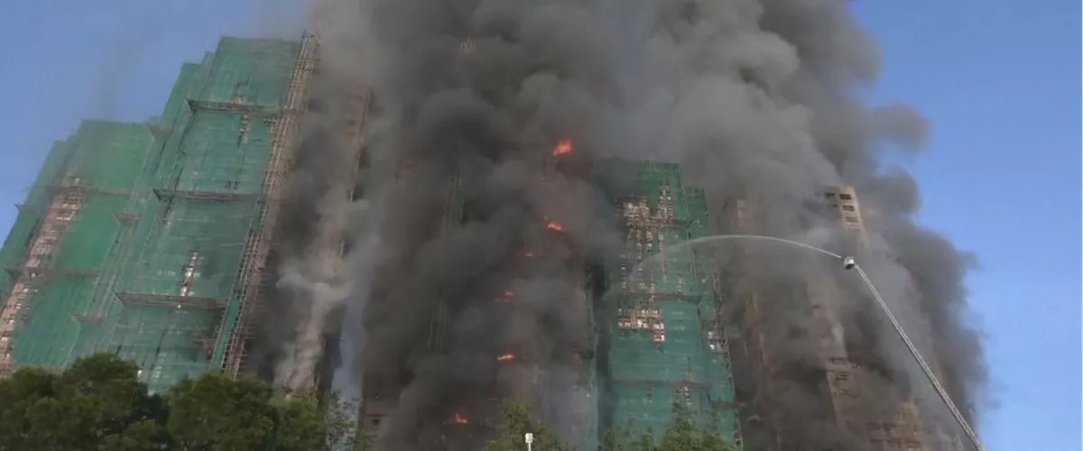 Incendio en Hong Kong