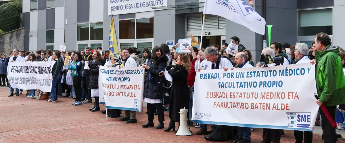 huelga médicos movilización basurto