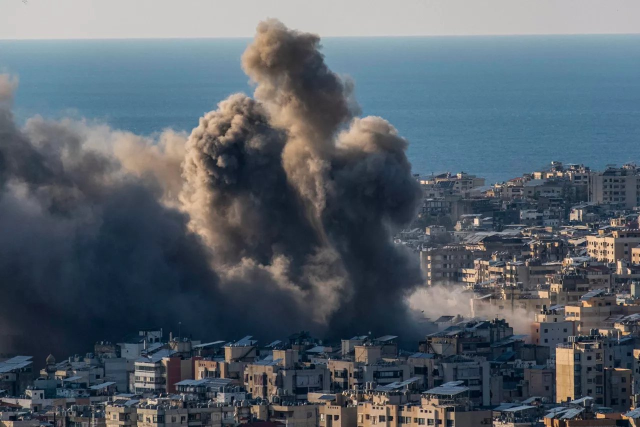 humo bombardeo beirut líbano EFE