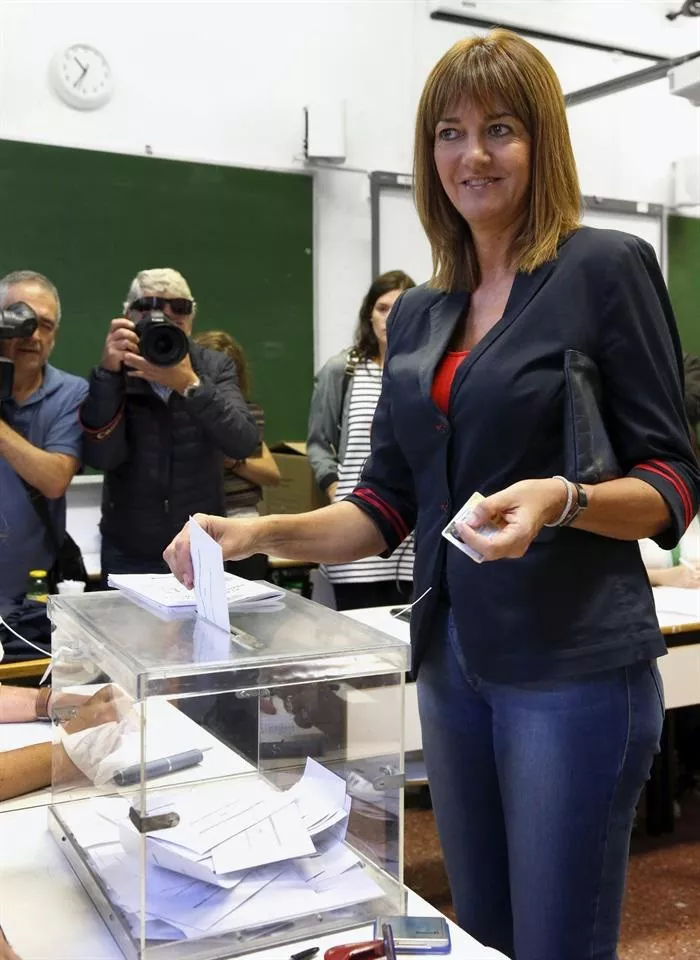 Idoia Mendia, candidata del PSE a lehendakari. Foto: EFE