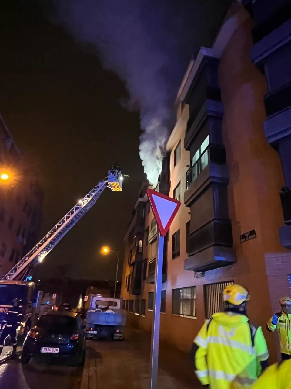 Incendio en una vivienda de Carabanchel (Madrid). Europa Press