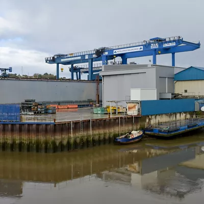Instalaciones de Astilleros Balenciaga en Zumaia