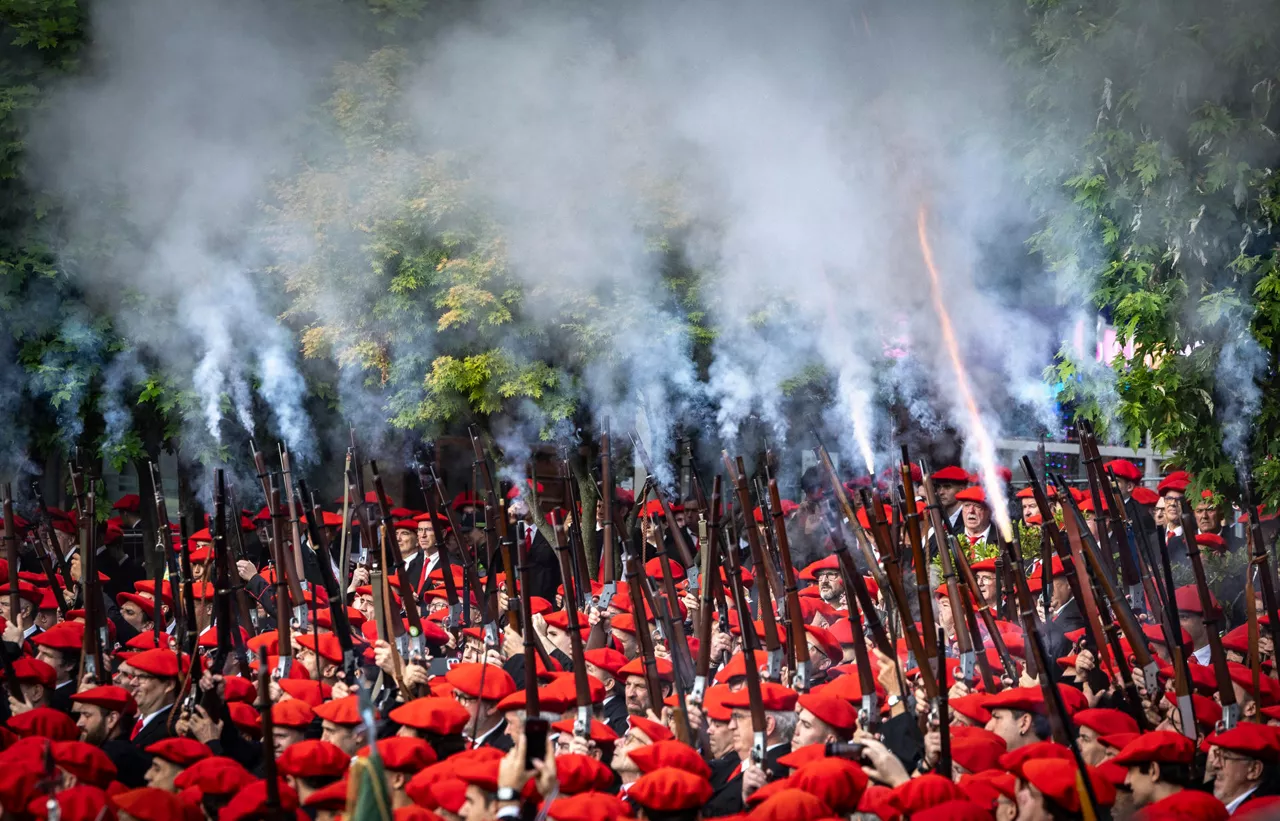 Irun alarde tradicional San Marcial 2026