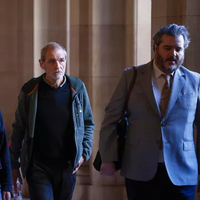 Josu Urrutikoetxea, a su llegada al Tribunal de Apelación de París