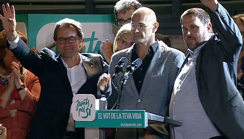 Artur Mas, Romeva, Junqueras Junts Pel Si EITB