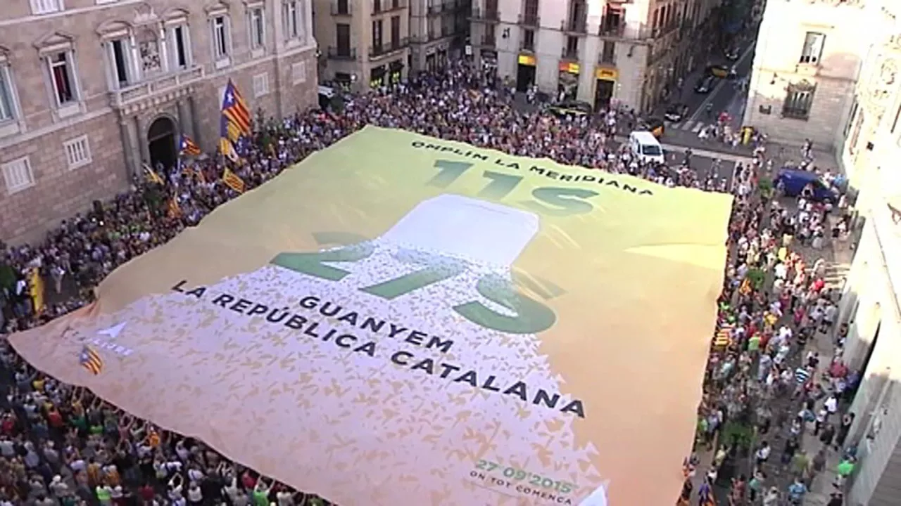 Cataluña pancarta EITB