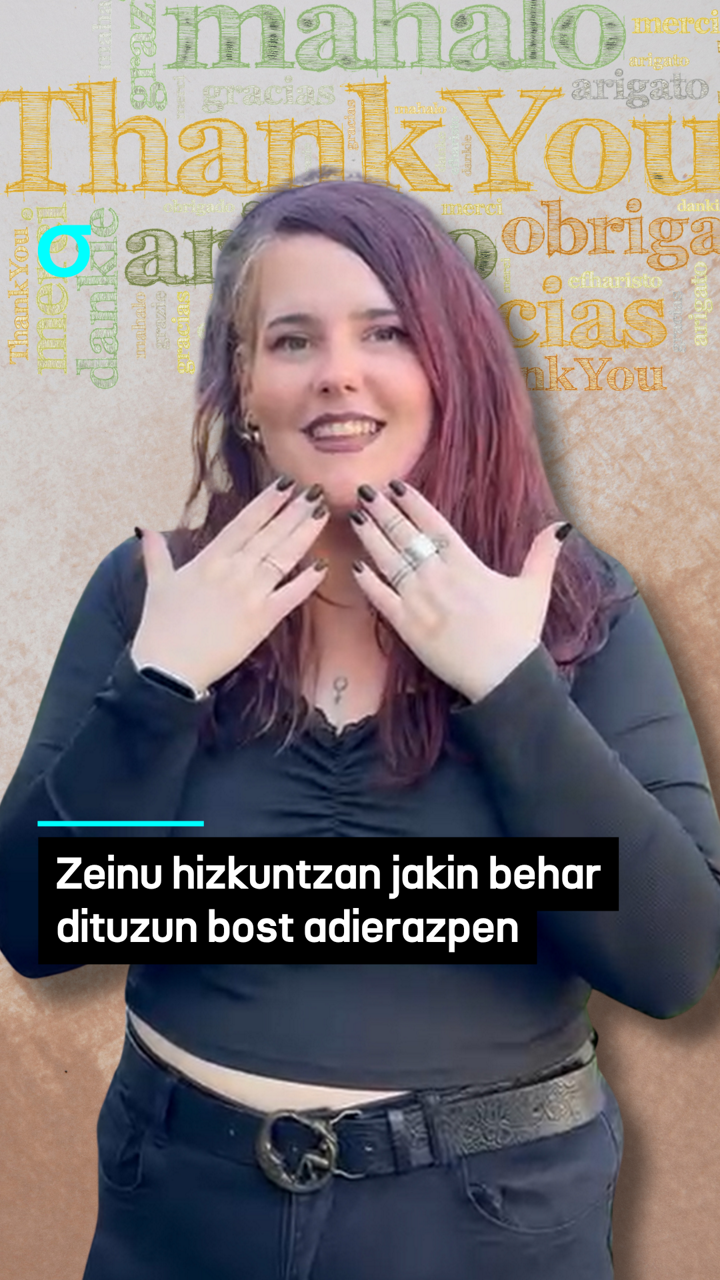 Zeinu hizkuntzan jakin behar dituzun bost adierazpen