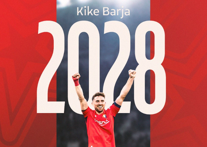 Osasuna anuncia la renovación de Kike Barja hasta 2028