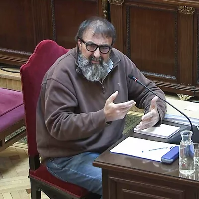 Captura de video de la señal del Tribunal Supremo, de un momento de la declaración de Koldo García, exasesor del exministro José Luis Ábalos, este jueves en el juicio que se sigue en el Tribunal Supremo contra ambos y contra el empresario Víctor de Aldama tras la extensa declaración de este último que acaparó toda la jornada del miércoles. EFE/Señal Tribunal Supremo
