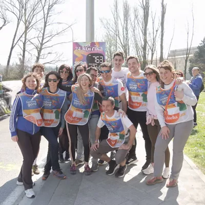 EITBk Korrikaren lekukoa eraman du Iruñean