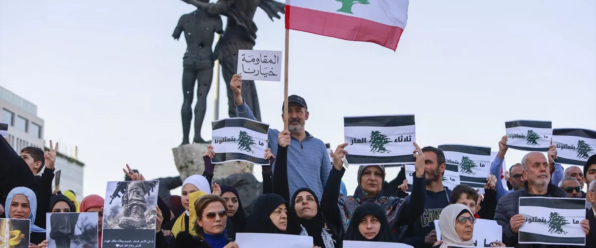 13 April 2026, Líbano, Beirut, Beirut
Protesta por las negociaciones con Israel Europa Press