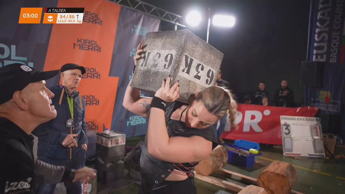 Lierni Osa levantado la piedra