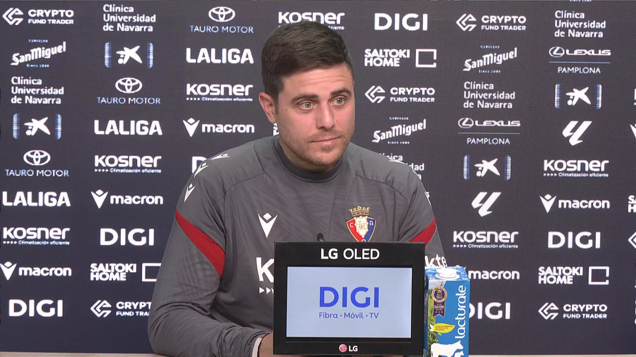 Declaraciones de Alessio Lisci, entrenador de Osasuna, sobre el partido ante el Elche