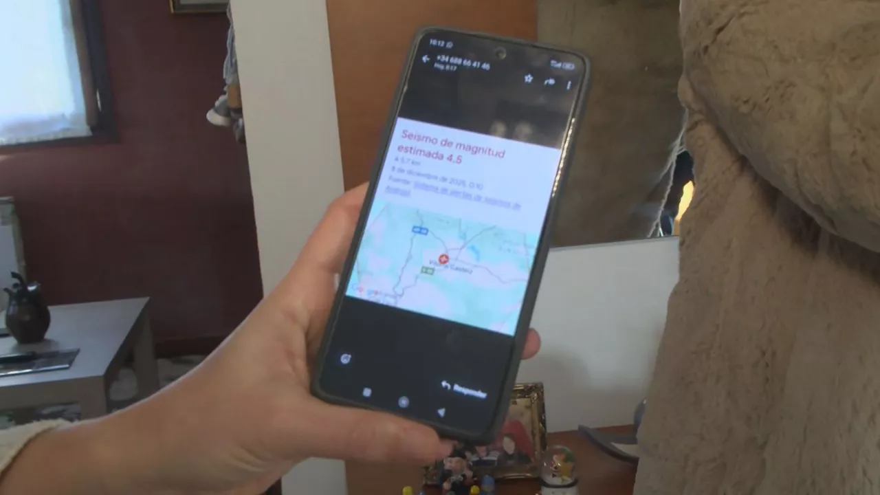 lurrikara araban, telefonoetako alerta