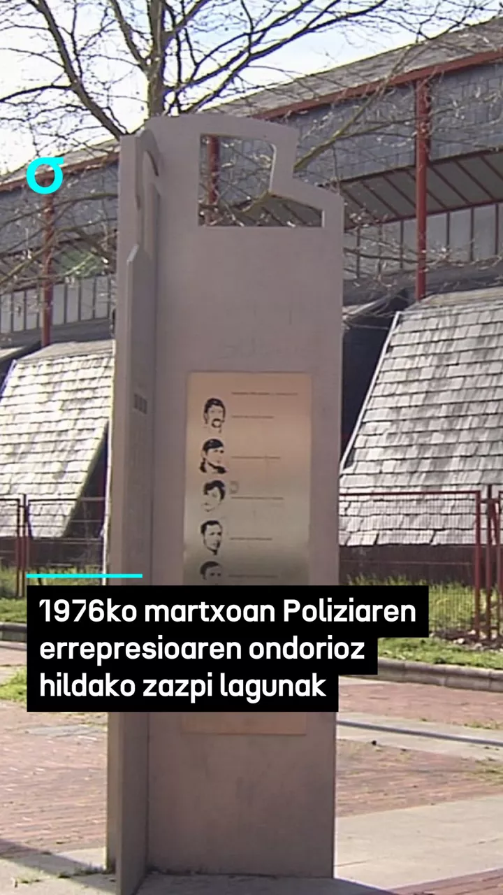 1976ko martxoan Poliziaren errepresioaren ondorioz hildako zazpi lagunak