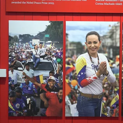 Maria Corina Machado  Oslo erakusketa argazkiak